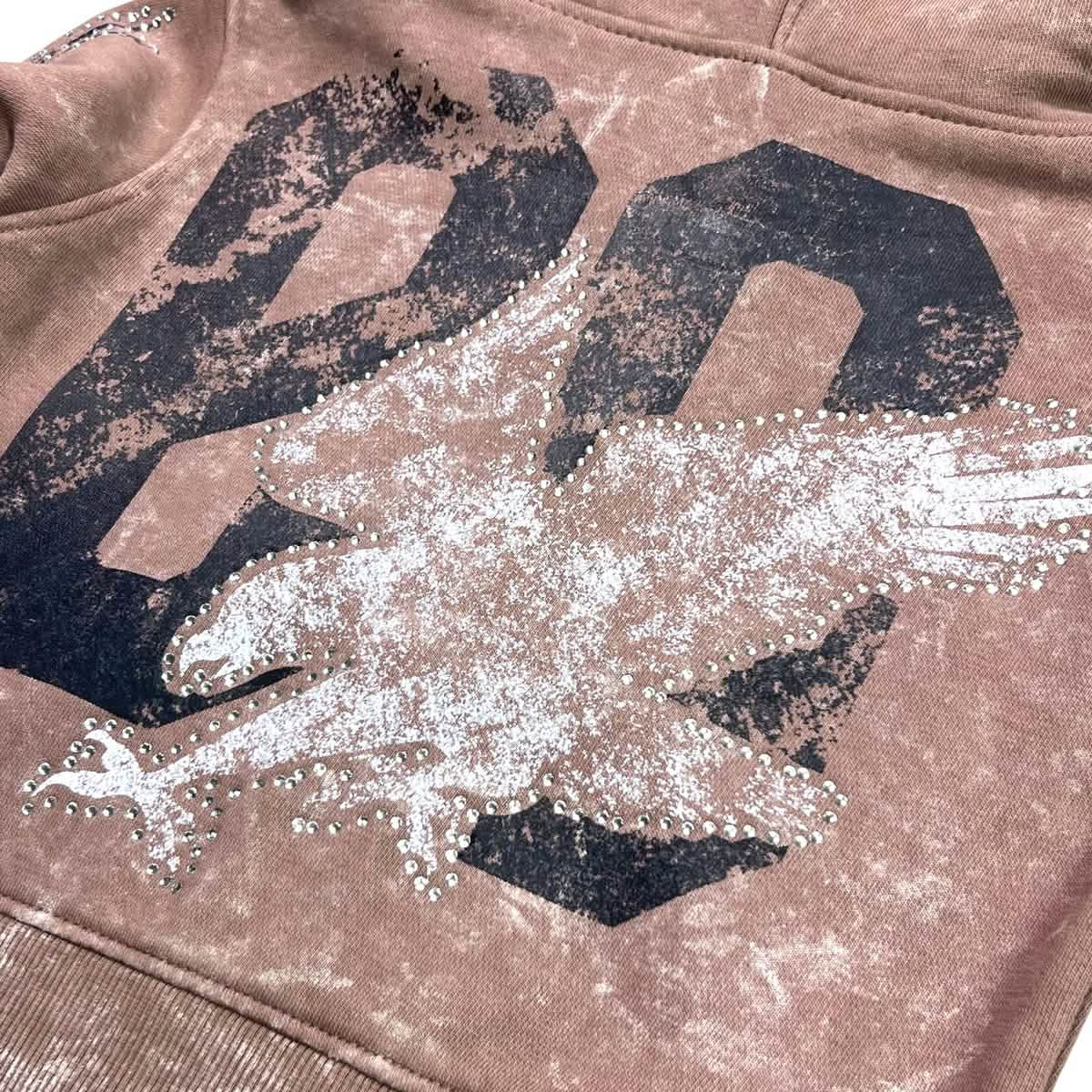 Elite Mocha Washed Noble Kid's Hoodie