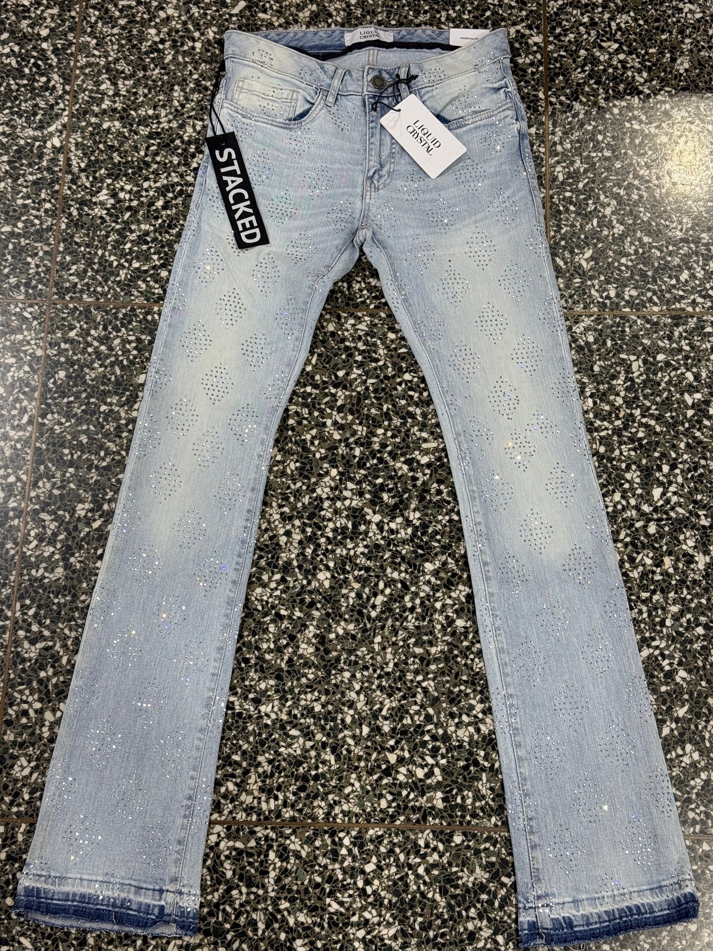 Jordan Craig Liquid Crystal Super Skinny Stacked Jeans
