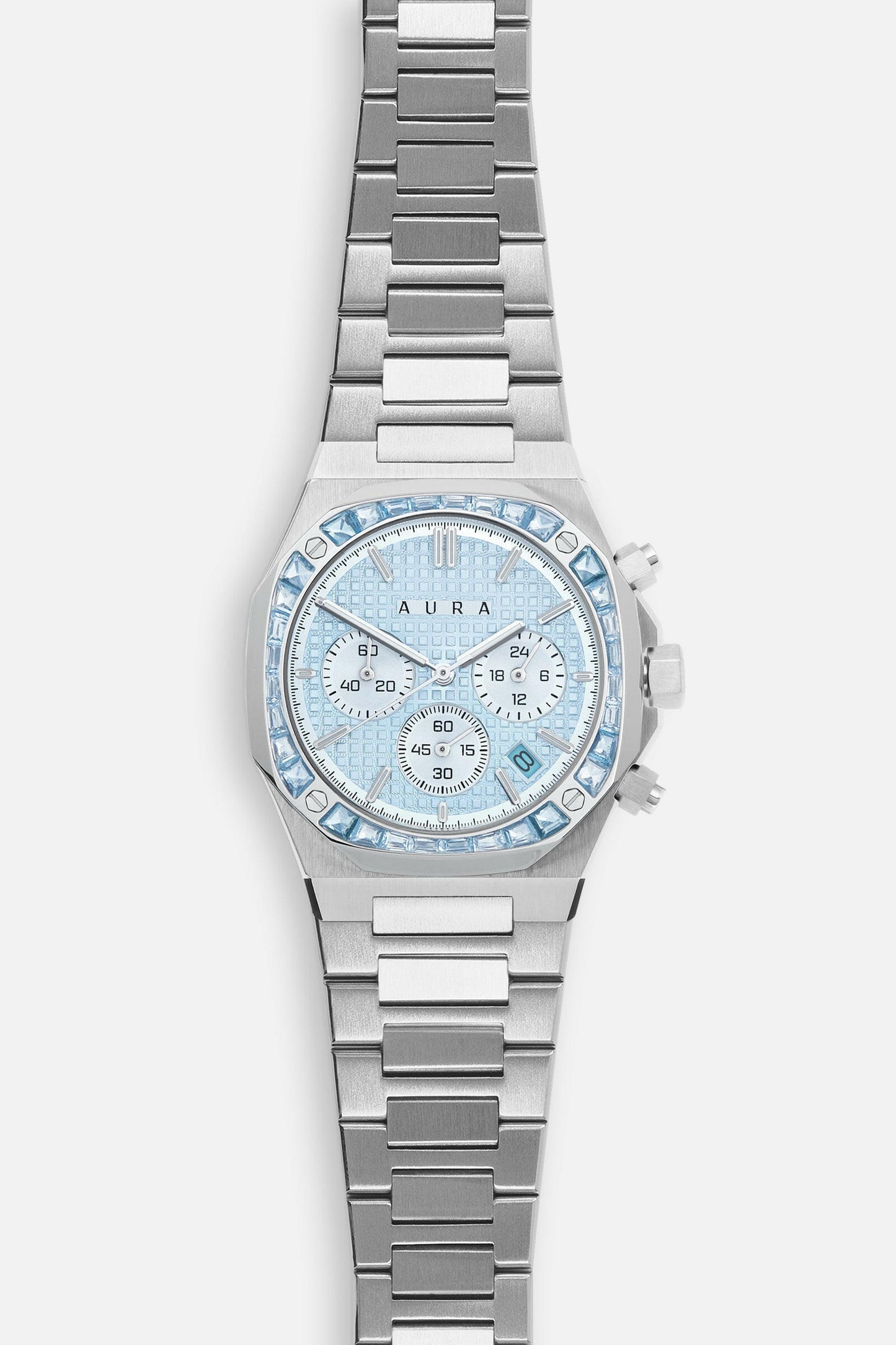 Aura Chronograph 001 Watch w/ Stones.