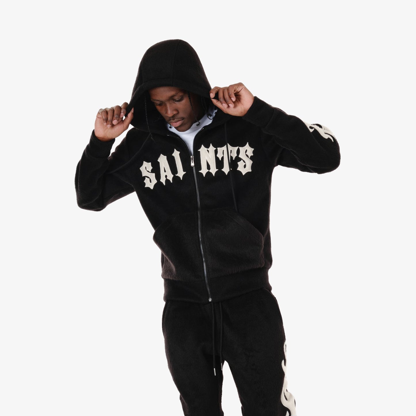 Saints Mohair Hoodie