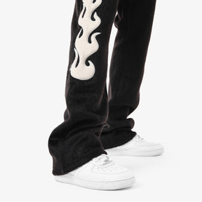 Saints Mohair Stacked Sweat Pants