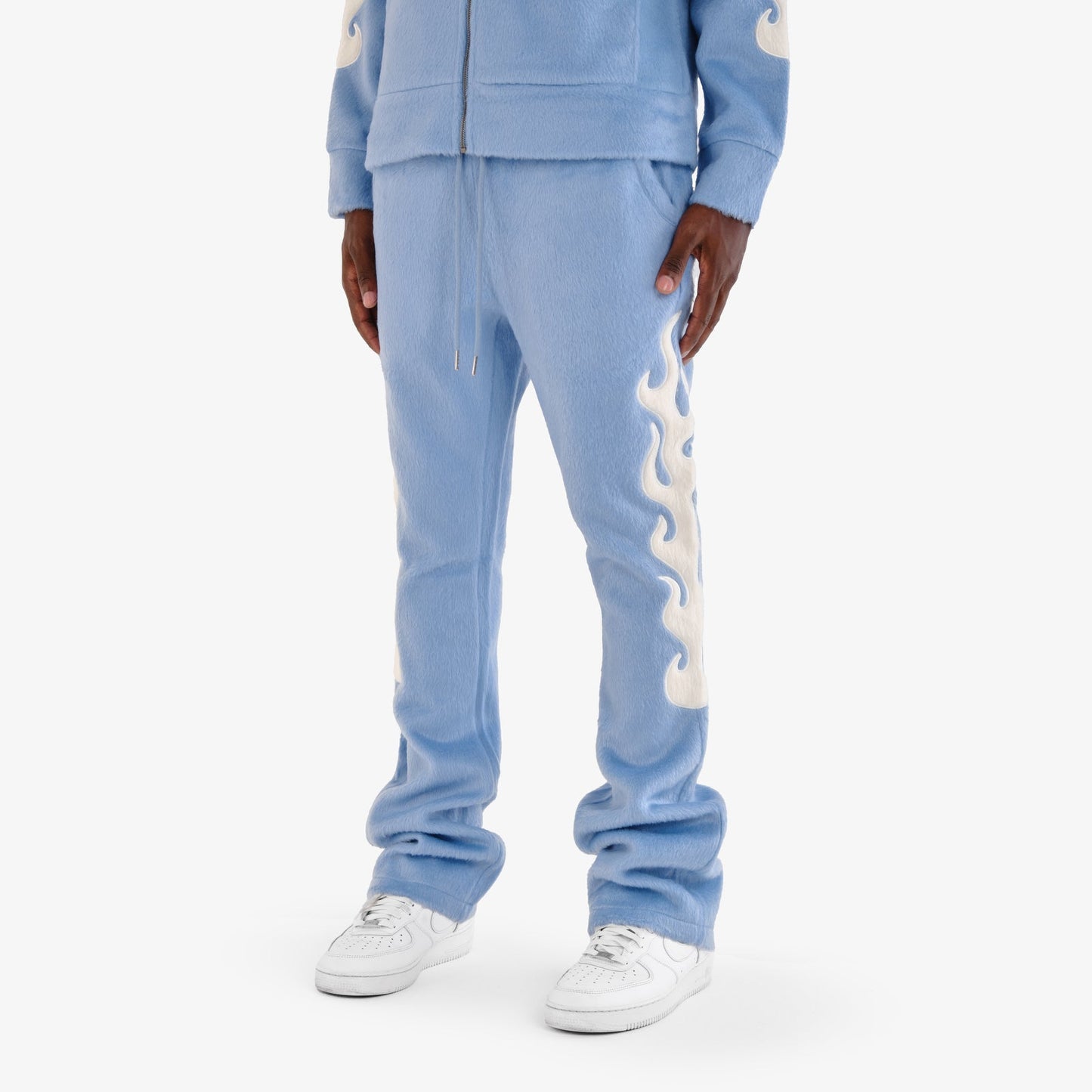 Saints Mohair Stacked Sweat Pants