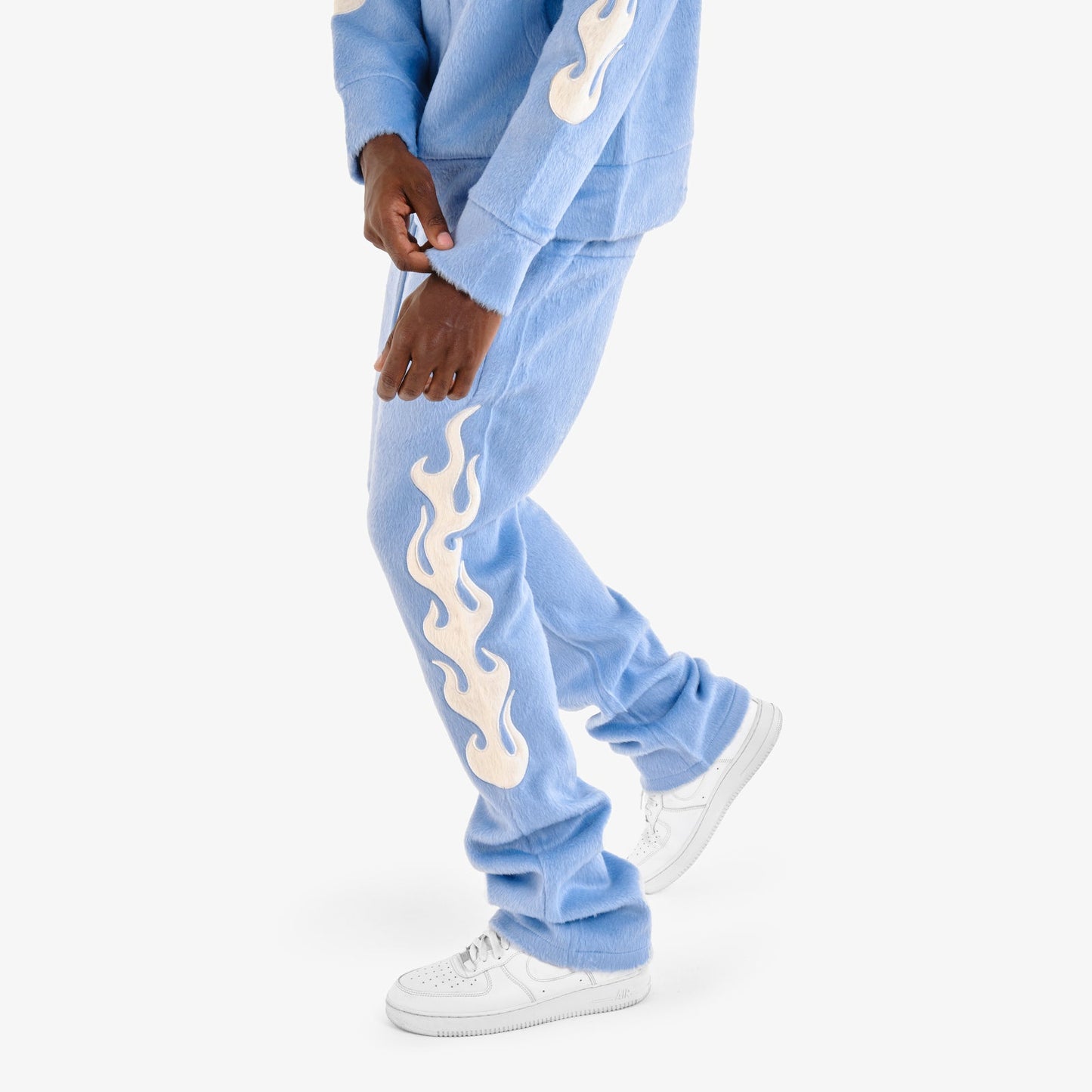 Saints Mohair Stacked Sweat Pants