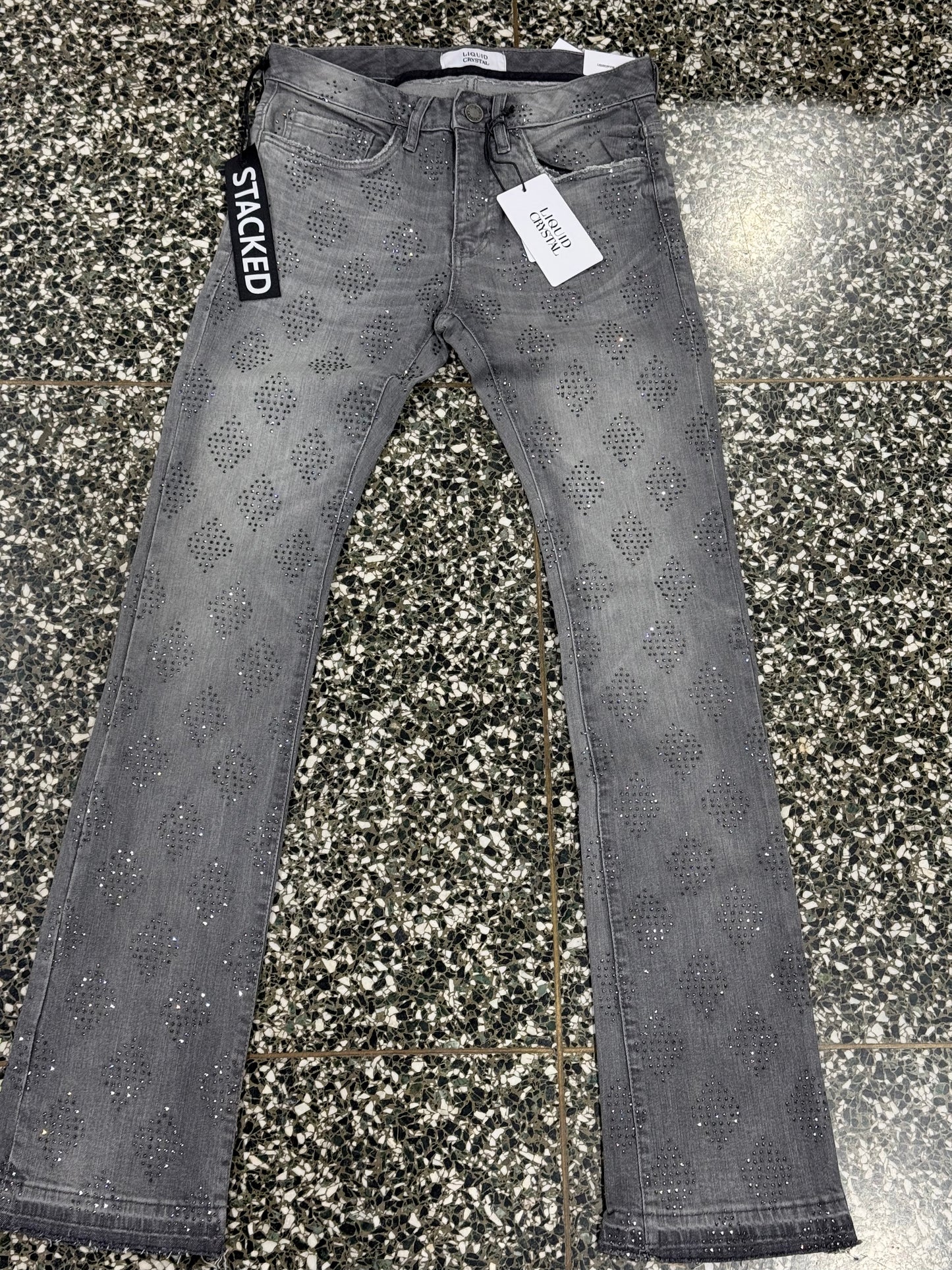 Jordan Craig Liquid Crystal Super Skinny Stacked Jeans