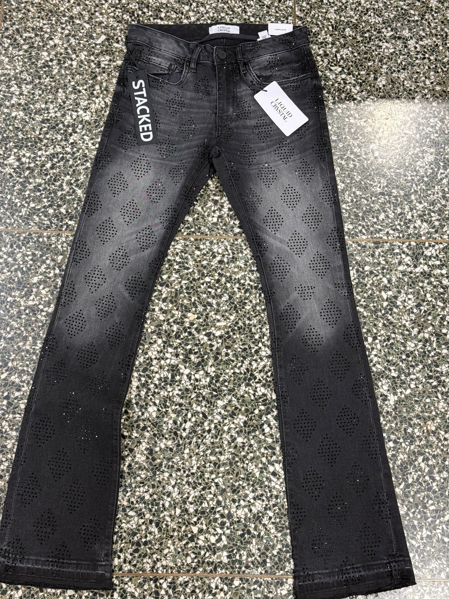 Jordan Craig Liquid Crystal Super Skinny Stacked Jeans