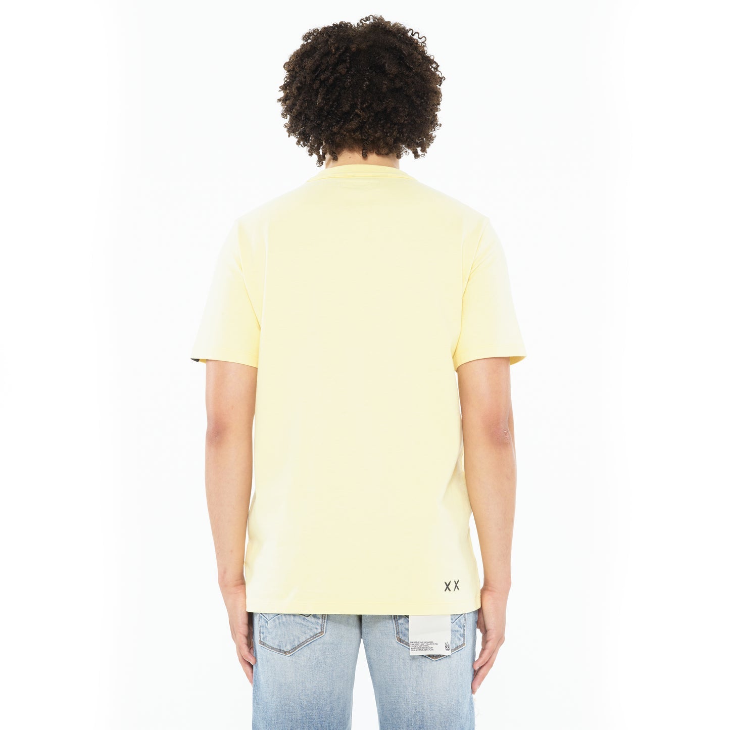Cult's Heavyweight Short Sleeve Crew Neck Tee Get Along in Banana