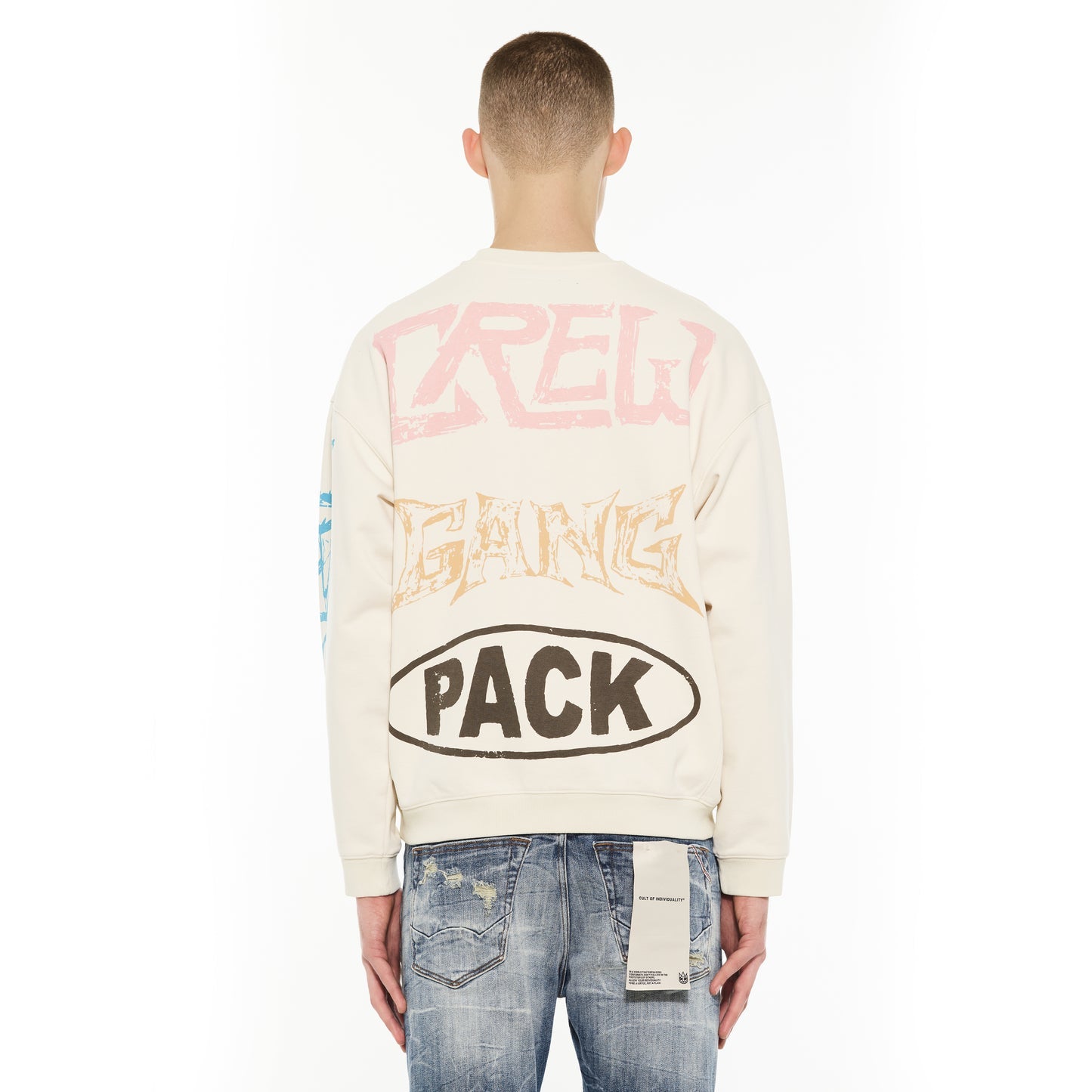 Cult Of Individuality Fleece Crew Novelty Sweatshirt