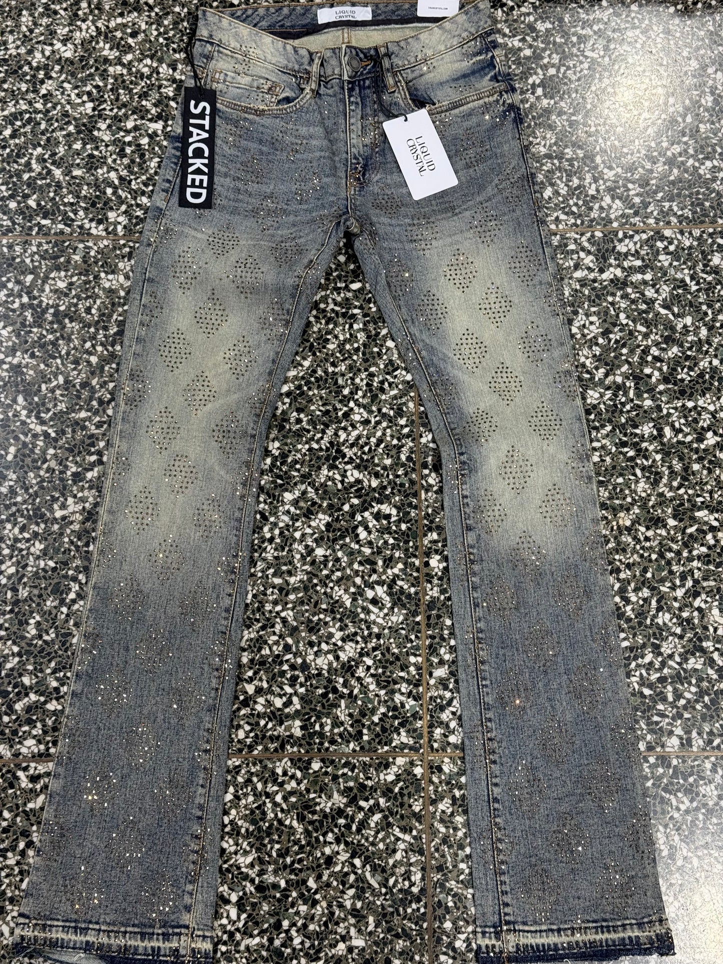 Jordan Craig Liquid Crystal Super Skinny Stacked Jeans