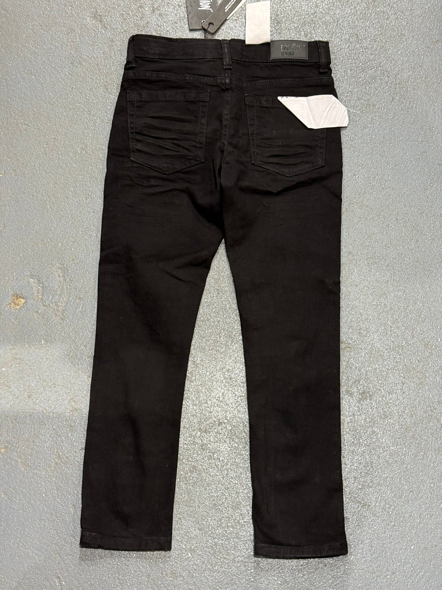 Evolution In Design Toddler Skinny Distressed Black Jeans.