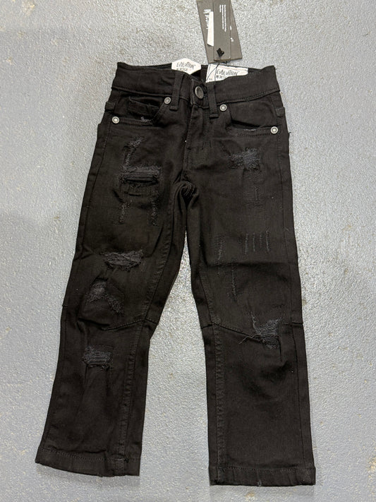 Evolution In Design Toddler Distressed Black Jeans.