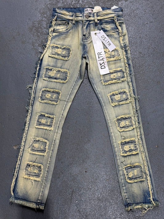 DZTAR Big Kids Distressed Vintage Jeans.