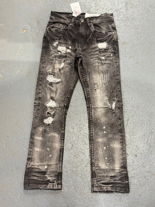 Evolution In Design Big Kids Distressed Jeans w/ Stitching Patterns