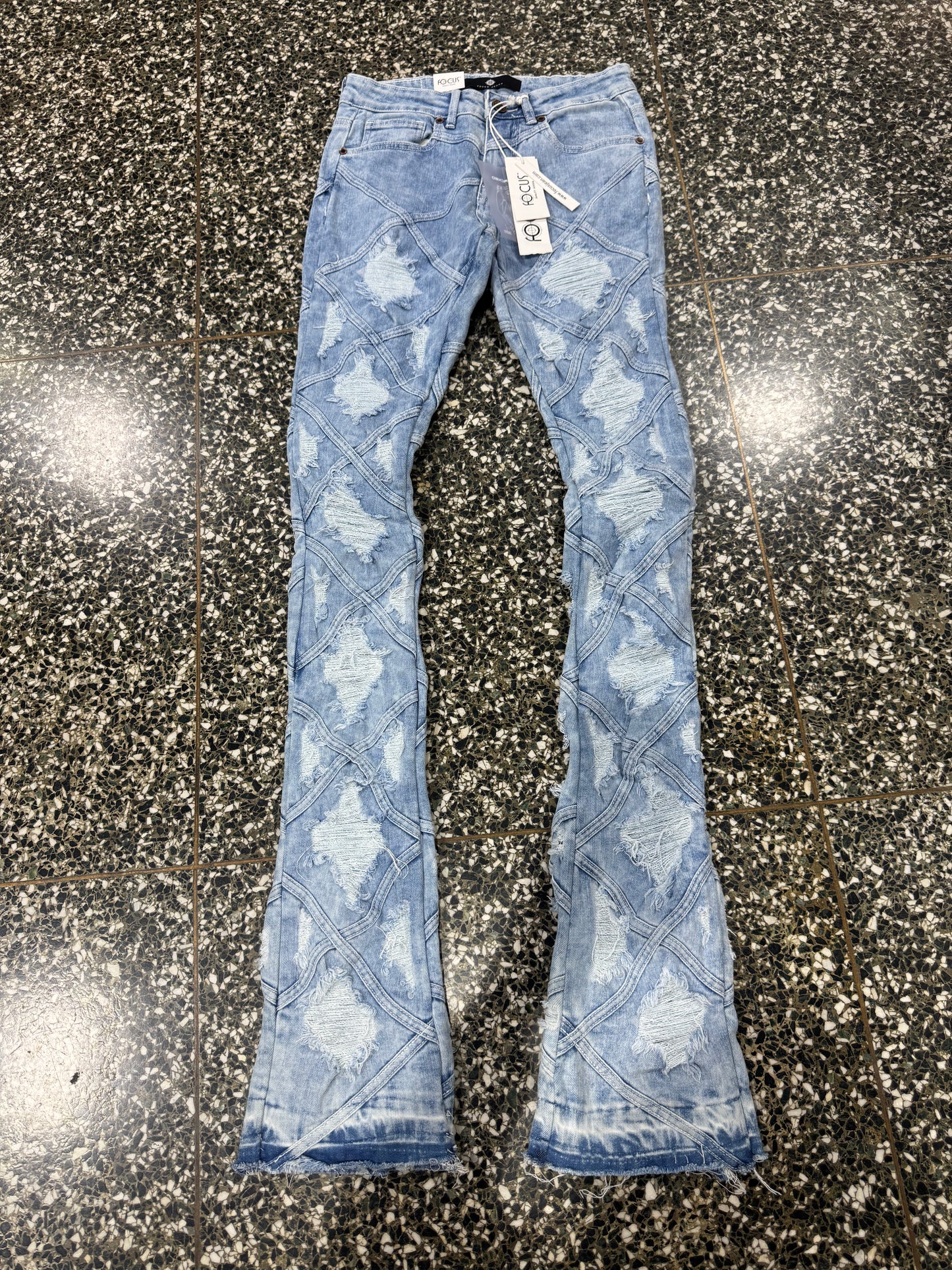 Focus Cross Stitch Pattern Jeans