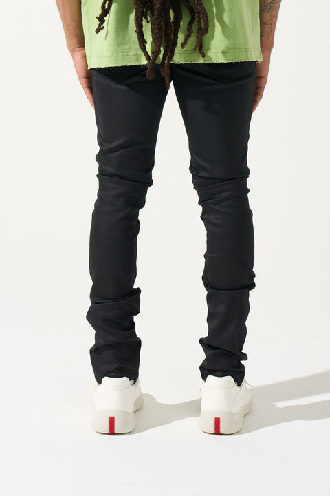 Serenede Caviar 7 Jeans w/ Wax Coating