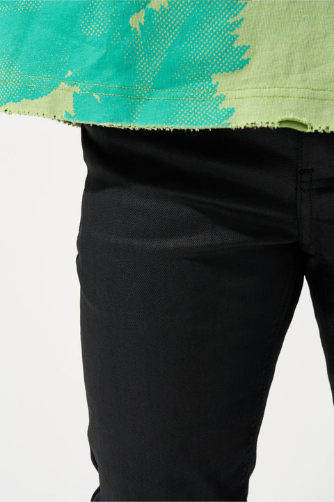 Serenede Caviar 7 Jeans w/ Wax Coating