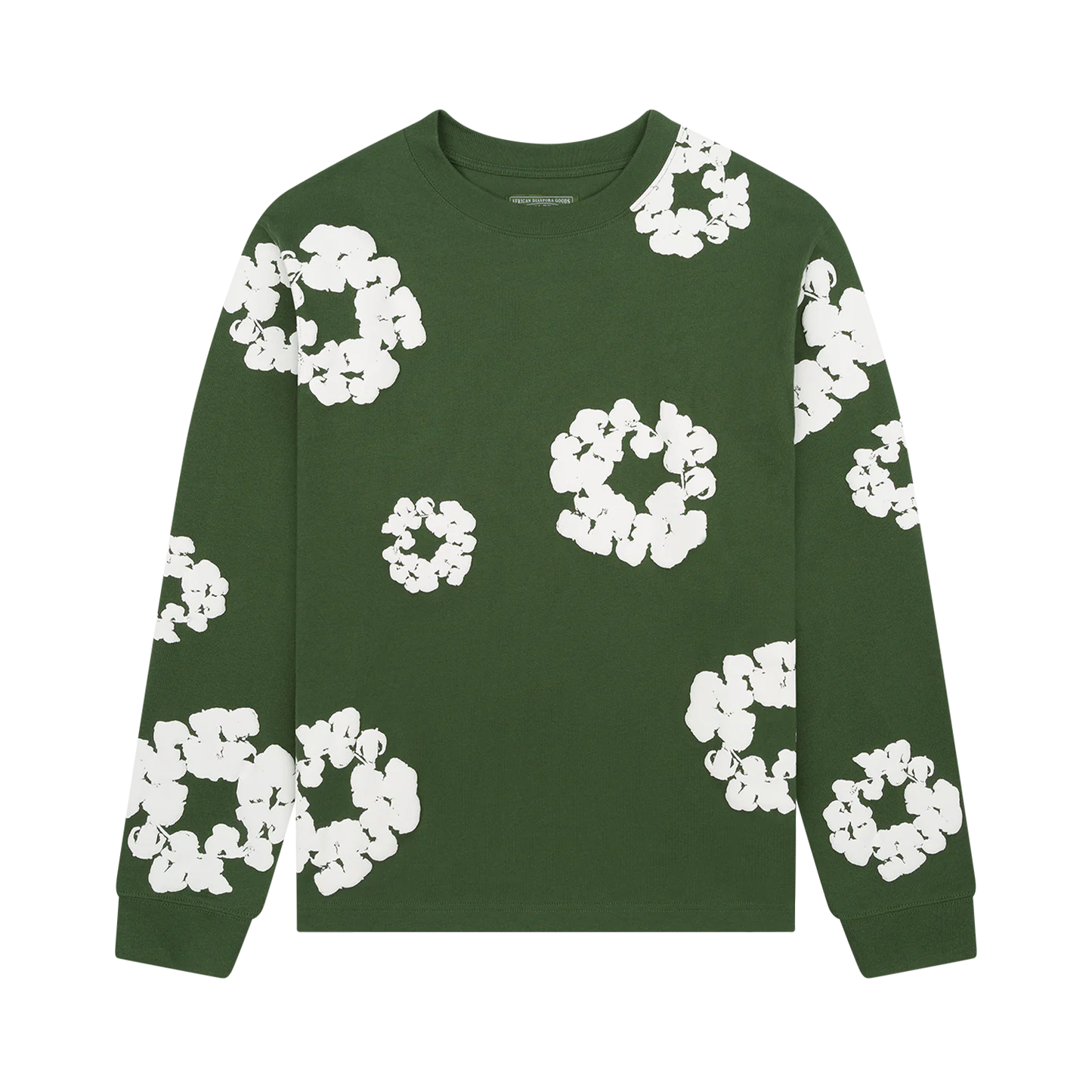 Denim Tears Cotton Wreath Long Sleeve Tee
