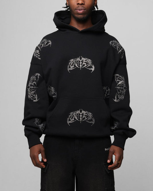 Loiter Metal Rhinestone Hoodie