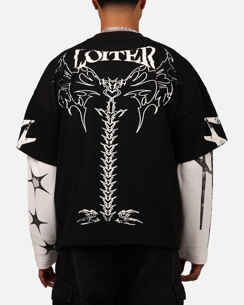 Loiter Seek & Destroy Long Sleeve Vintage Tee