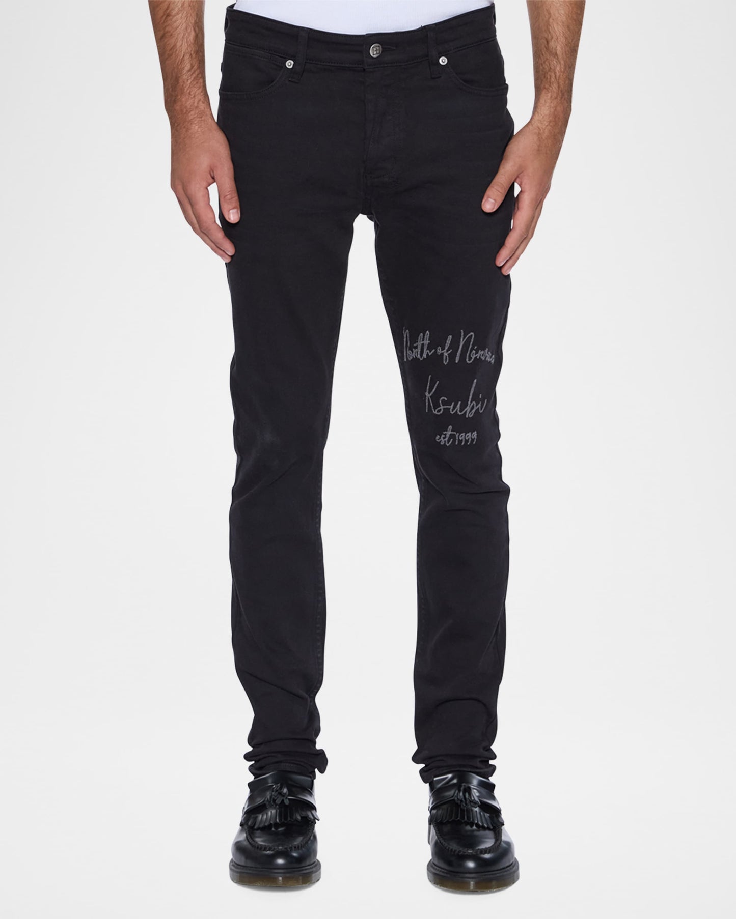 Ksubi Van Winkle Jasper Black Arch Skinny Jeans
