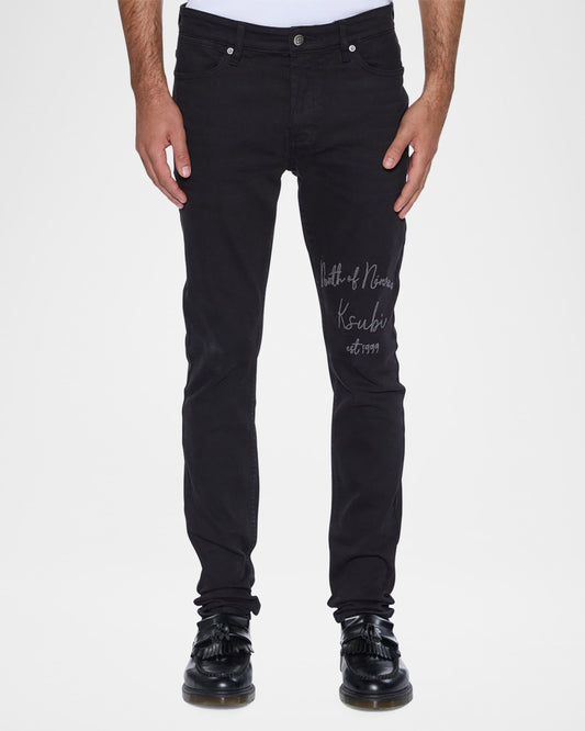 Ksubi Van Winkle Jasper Black Arch Skinny Jeans
