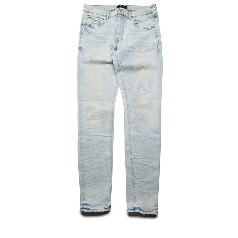 Purple Brand 001 Skinny Fade Distressed Light Blue.