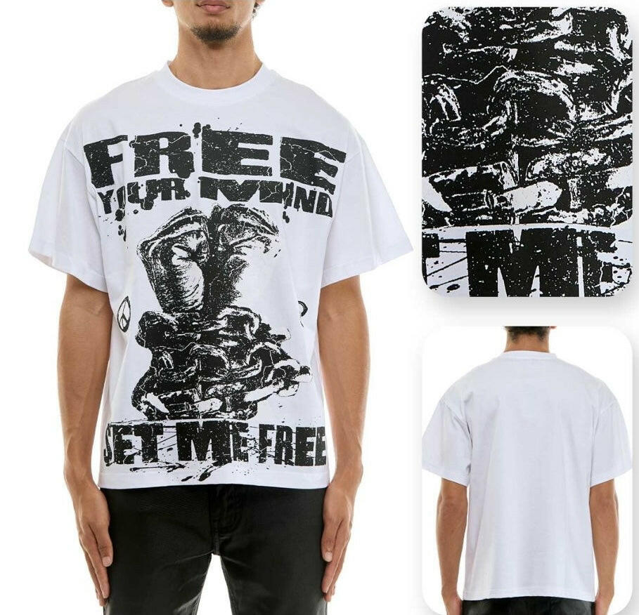 KDNK Set Me Free White Tee