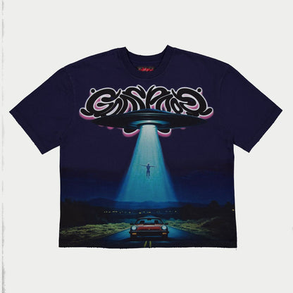 Godspeed O.B.E Abduction T-Shirt Navy 