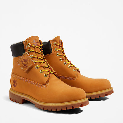 Timberland 6-Inch Premium Fur Line Men's Boots Wheat - Save 40%