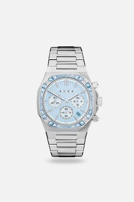 Aura Chronograph 001 Watch w/ Stones