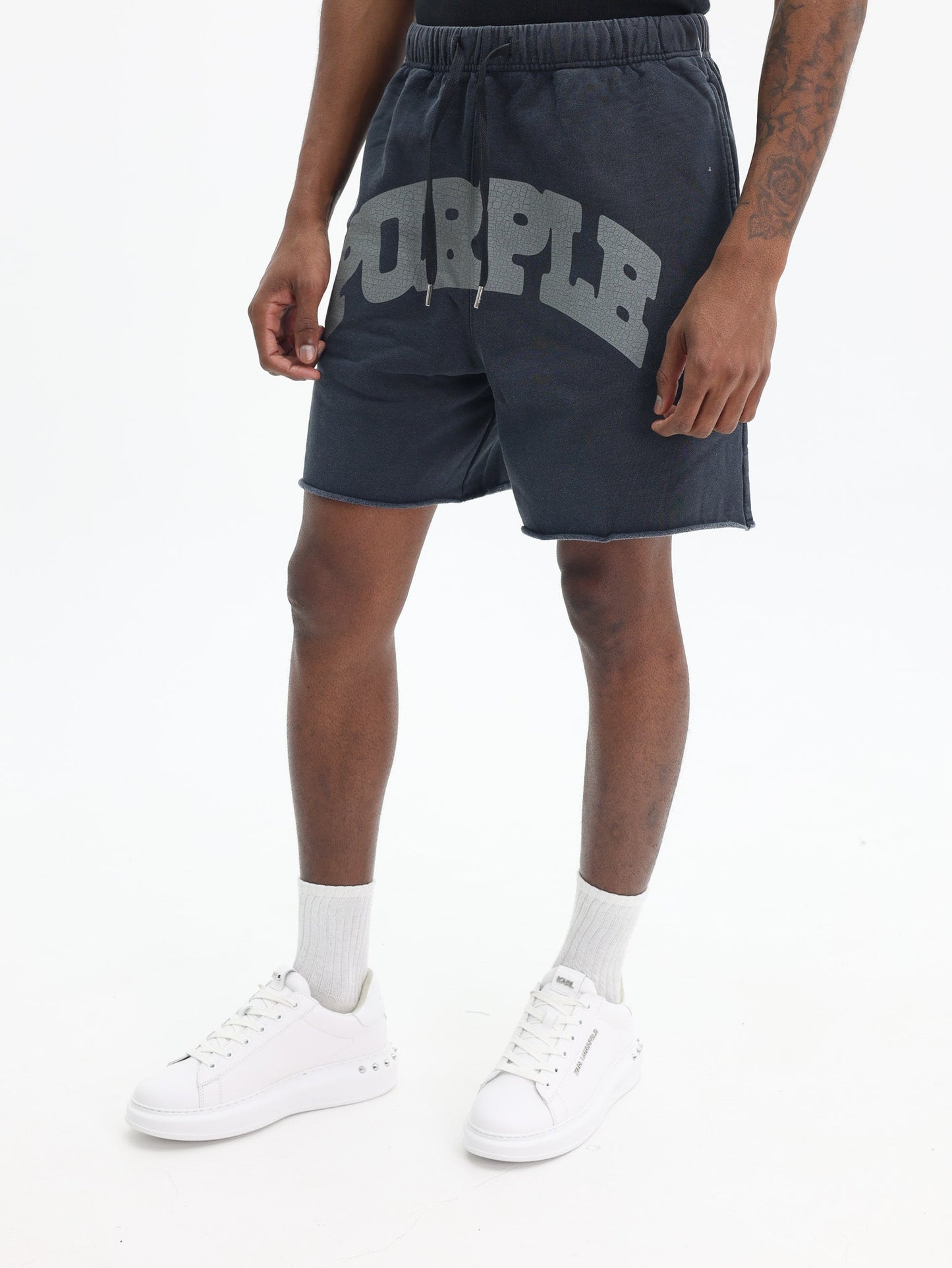 Purple Brand Shorts MWT Fleece Shorts Black - 40% OFF