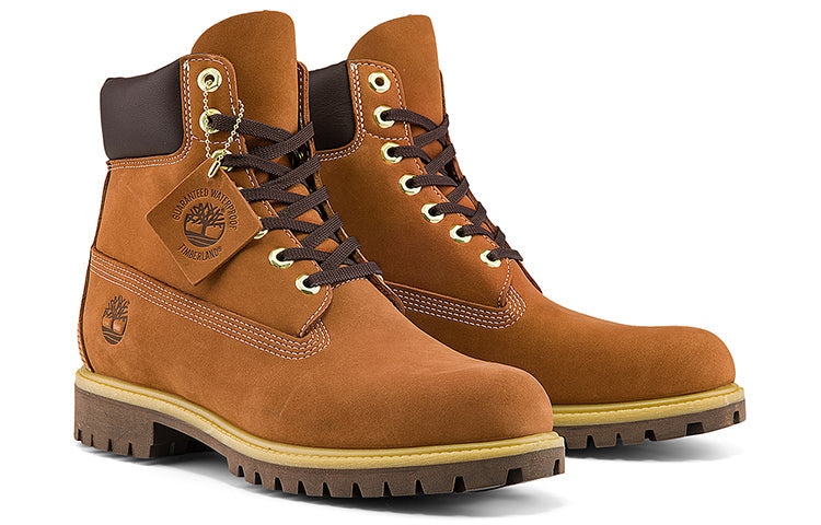 Timberland 6-Inch Premium Waterproof Boot Rust Suede - Save 40%