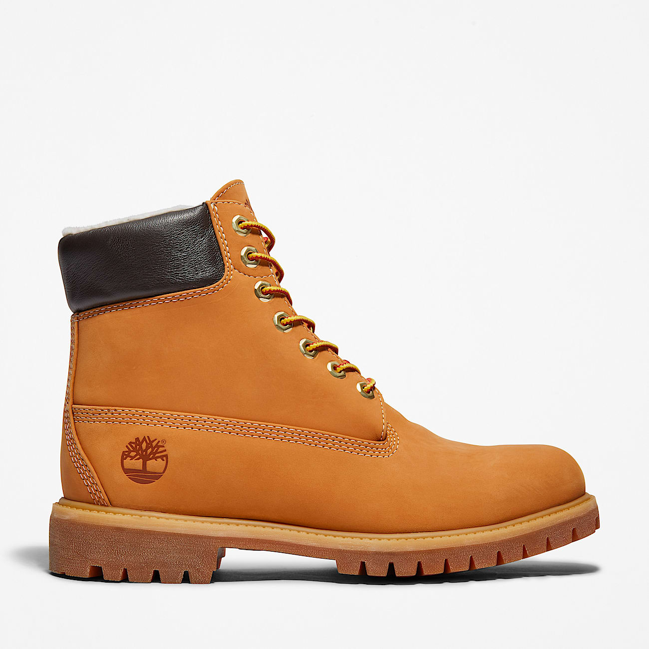 Timberland 6-Inch Premium Fur Line Men's Boots Wheat - Save 40%