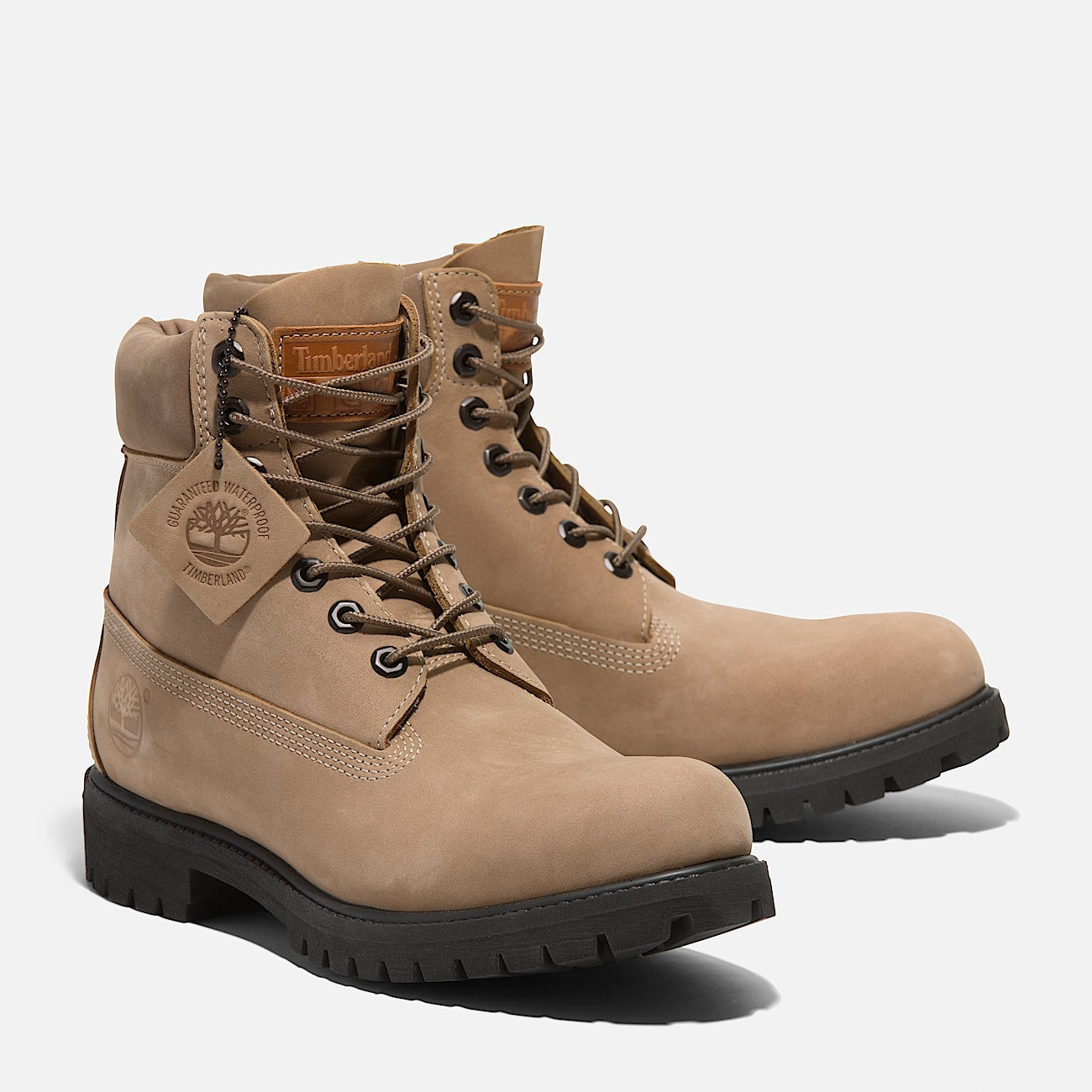 Timberland Premium 6-Inch Waterproof Boots Beige - Save 40%