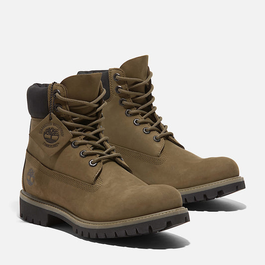Timberland Premium 6-Inch Waterproof Boots Olive - Save 40%