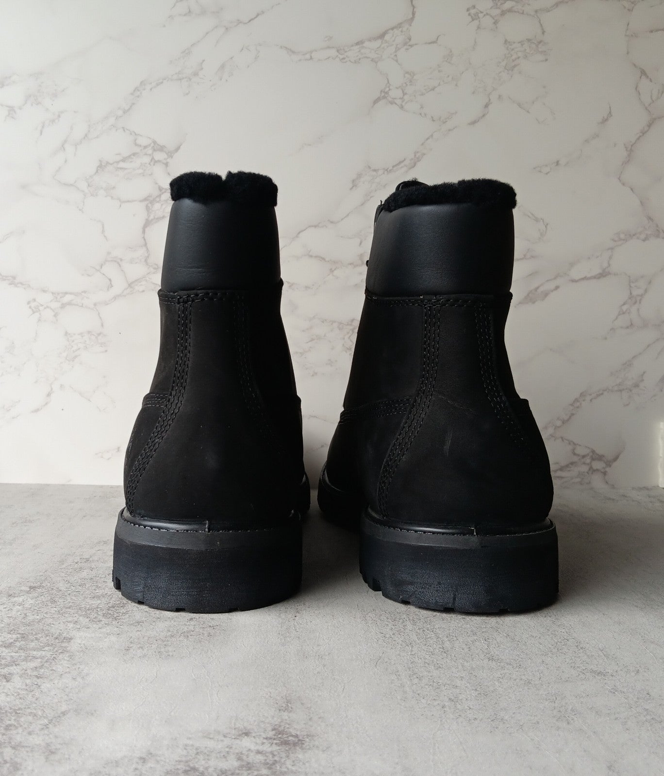 Timberland 6-Inch Premium Fur Line Black Men's Boots - Save 40%