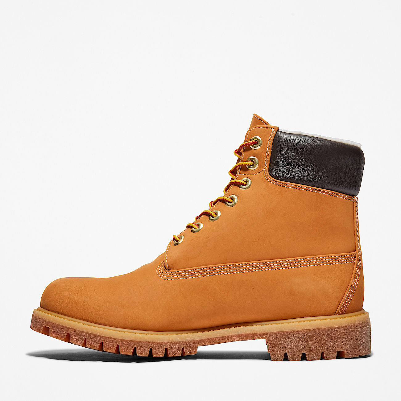 Timberland 6-Inch Premium Fur Line Men's Boots Wheat - Save 40%