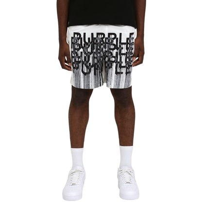 Purple Brand Wordmark Drip All Round Shorts - White - 40% OFF