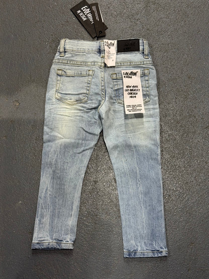 Evolution In Design Toddler Blue Light-Washed Jeans.