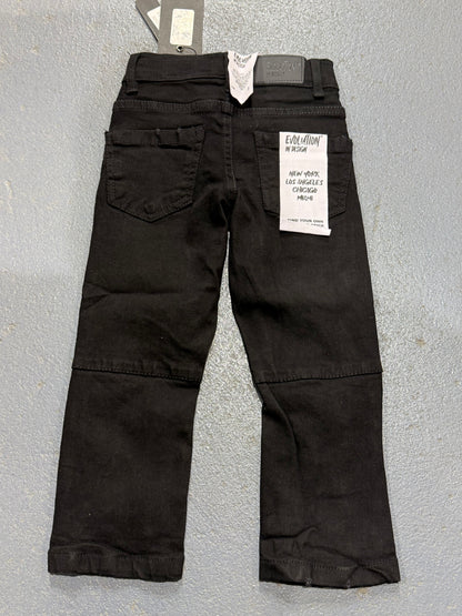 Evolution In Design Toddler Distressed Black Jeans.