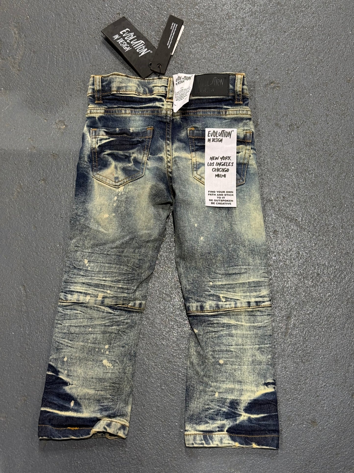 Evolution In Design Toddler Vintage Distressed Jeans.