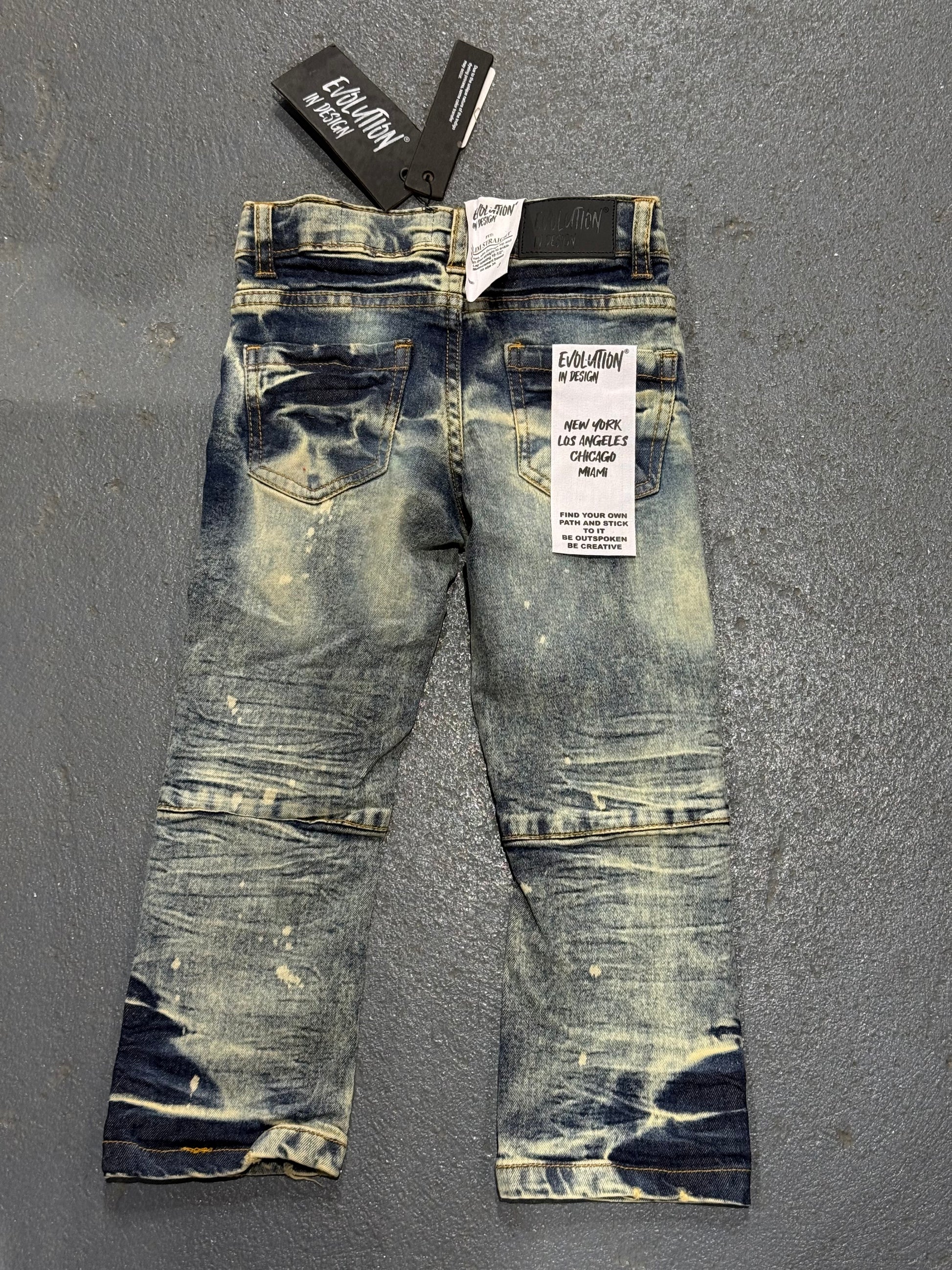 Evolution In Design Toddler Vintage Distressed Jeans.