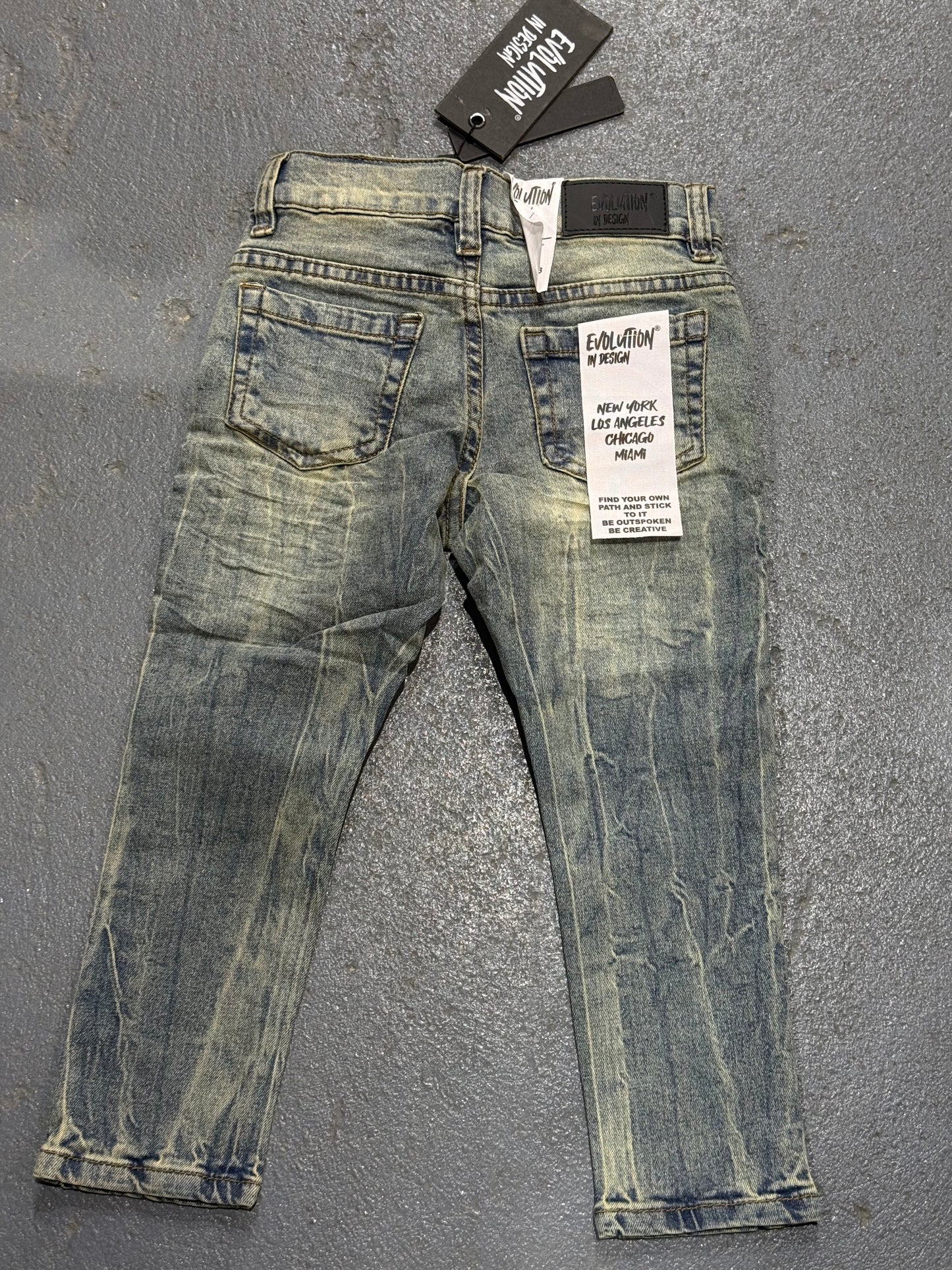 Evolution In Design Toddler Vintage Jeans.