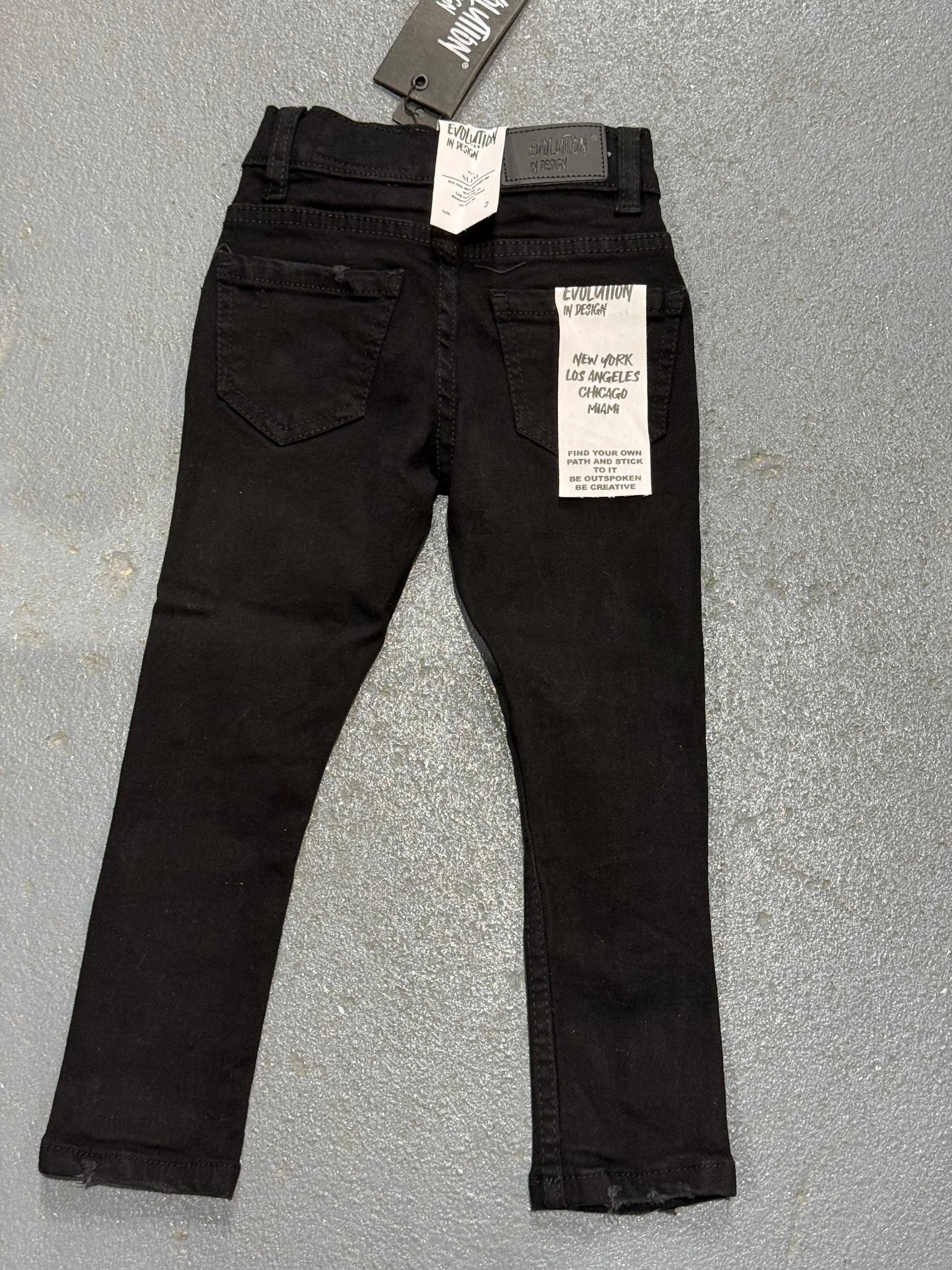 Evolution In Design Toddler Black Jeans.
