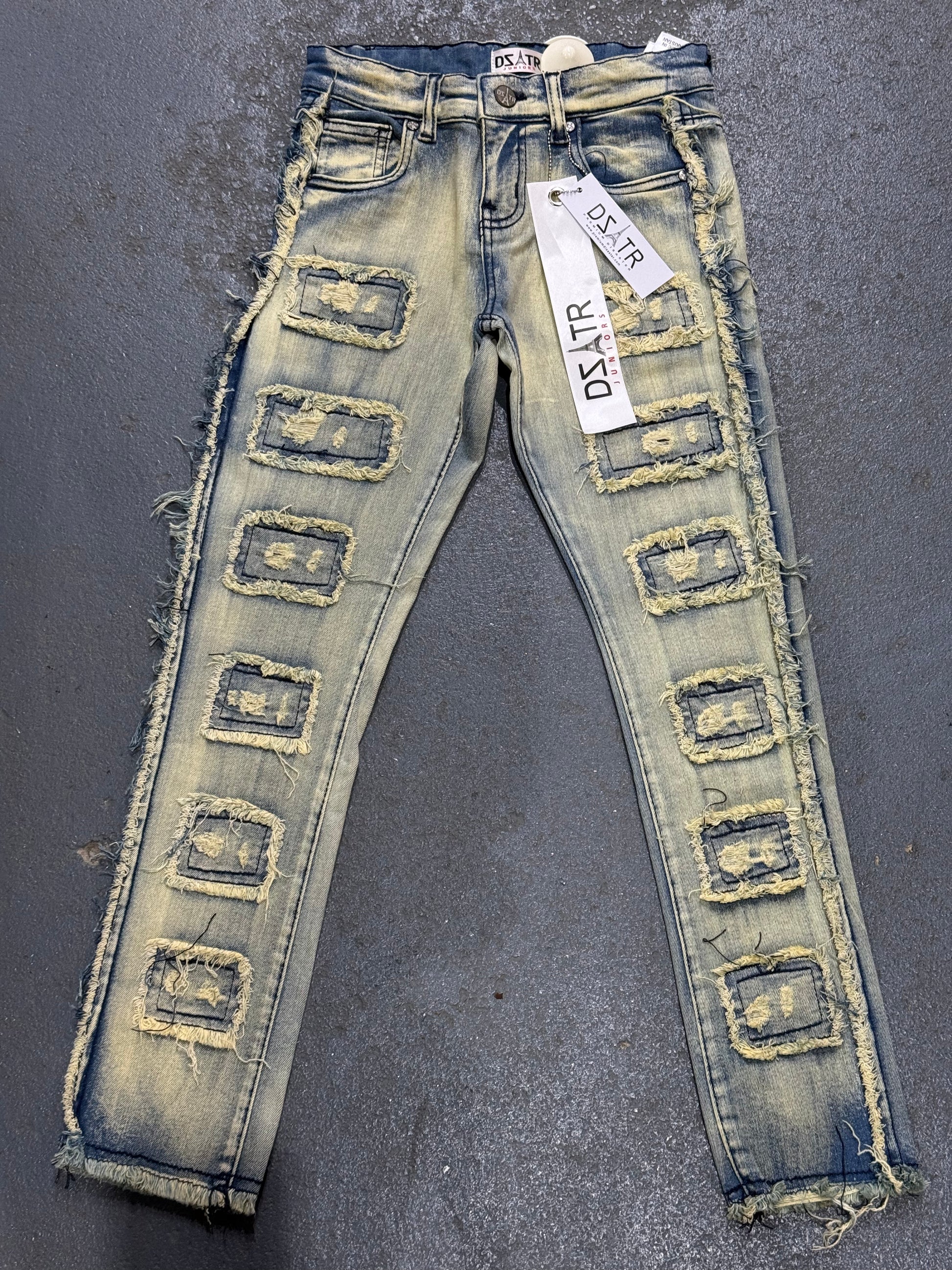 DZTAR Big Kids Distressed Vintage Jeans.
