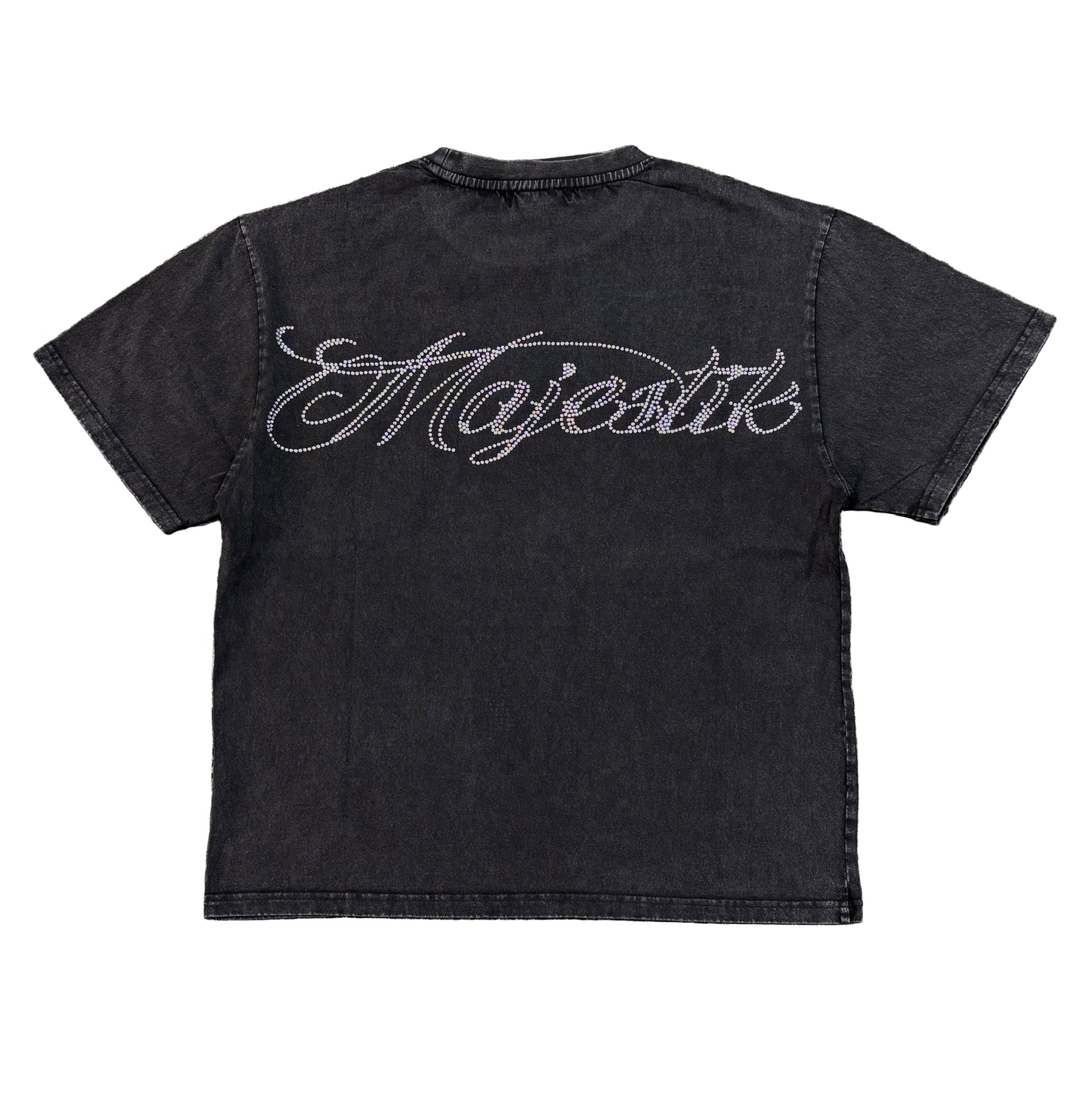 Majestik Bulldog Football Graphic Crop Tee 