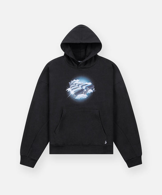 Paper Plane Above The Clouds Hoodie