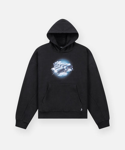 Paper Plane Above The Clouds Hoodie