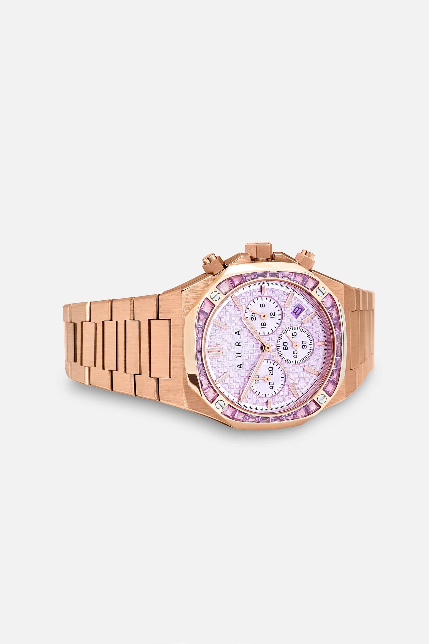Aura Chronograph 001 Watch w/ Stones