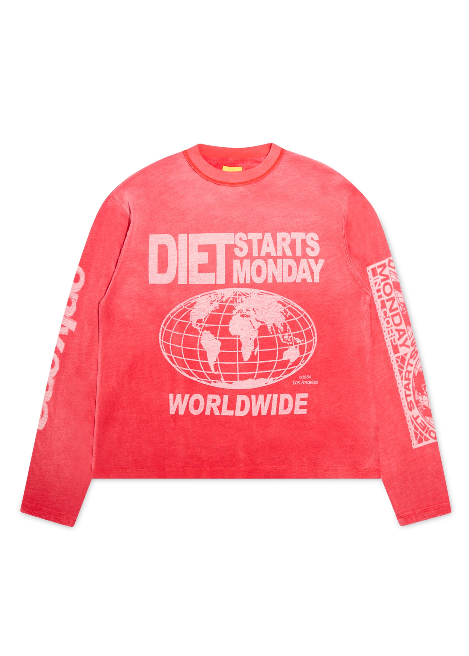 Diet Starts Monday Worldwide Long Sleeve Tee 