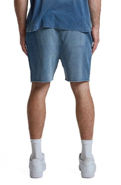 Purple Brand Midweight French Terry Shorts Blue - 40% OFF